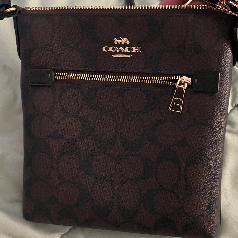 Coach Brown Crossbody Bag with Elegant Design